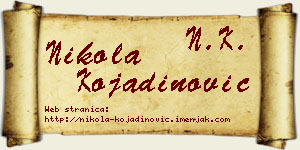 Nikola Kojadinović vizit kartica